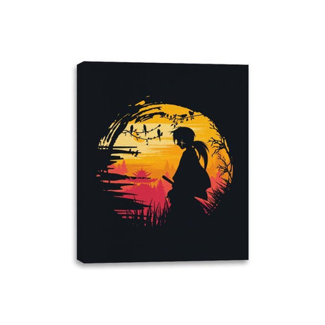 Samurai Journey - Canvas Wraps Canvas Wraps RIPT Apparel 8x10 / Black