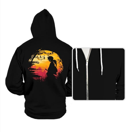 Samurai Journey - Hoodies Hoodies RIPT Apparel Small / Black