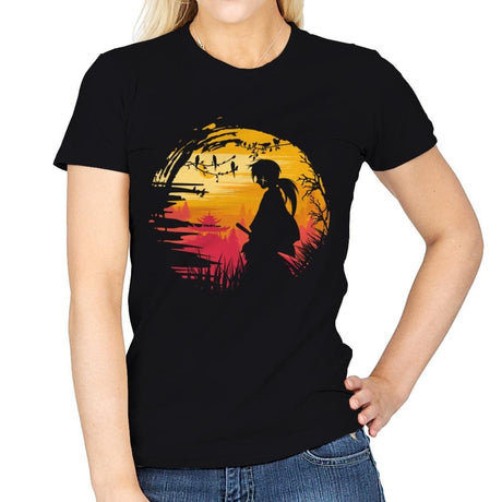 Samurai Journey - Womens T-Shirts RIPT Apparel Small / Black