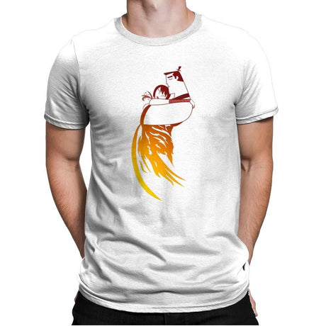 Samurai Love - Mens Premium T-Shirts RIPT Apparel Small / White