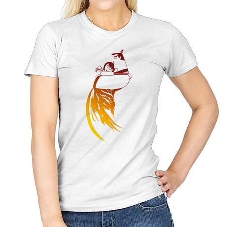 Samurai Love - Womens T-Shirts RIPT Apparel Small / White