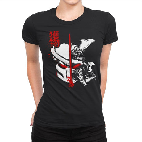 Samurai Prey - Womens Premium T-Shirts RIPT Apparel Small / Black