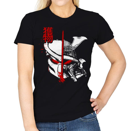 Samurai Prey - Womens T-Shirts RIPT Apparel Small / Black