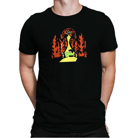 Samurai Princess Exclusive - Mens Premium T-Shirts RIPT Apparel Small / Black