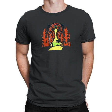 Samurai Princess Exclusive - Mens Premium T-Shirts RIPT Apparel Small / Heavy Metal