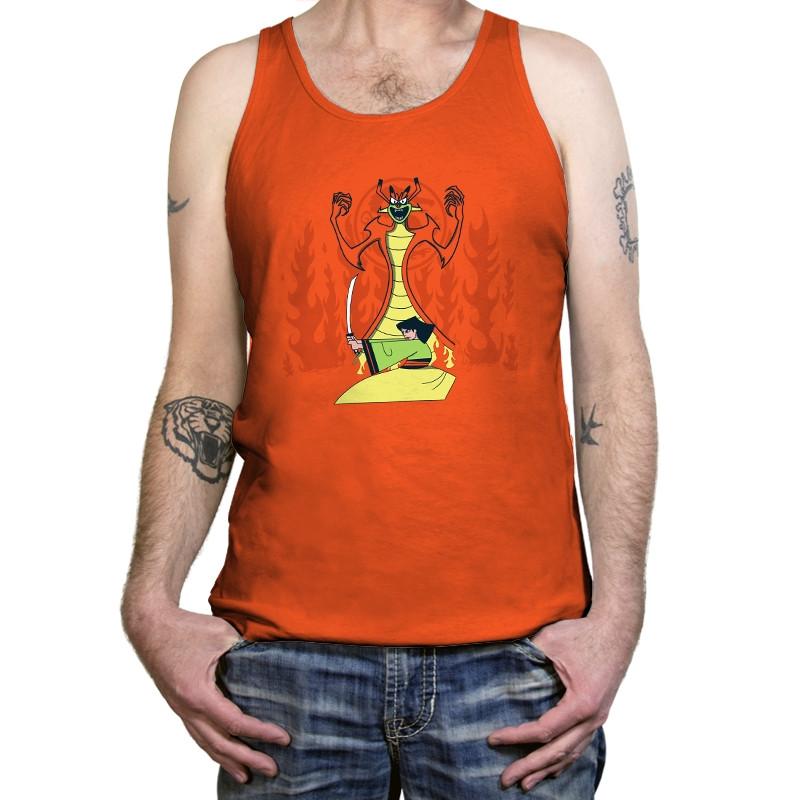 Samurai Princess Exclusive - Tanktop Tanktop RIPT Apparel X-Small / Orange