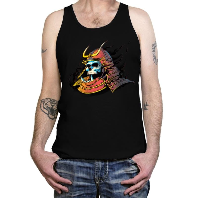 Samurai Skulls - Tanktop Tanktop RIPT Apparel X-Small / Black