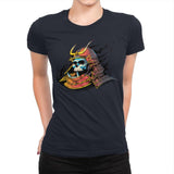 Samurai Skulls - Womens Premium T-Shirts RIPT Apparel Small / Midnight Navy