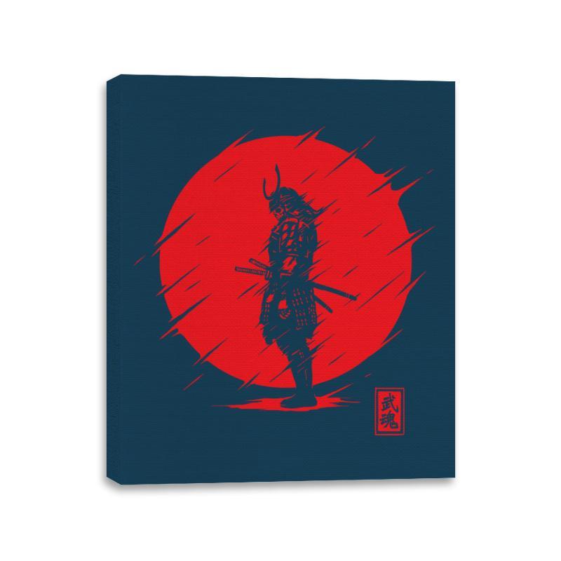 Samurai Spirit - Canvas Wraps Canvas Wraps RIPT Apparel 11x14 / Indigo