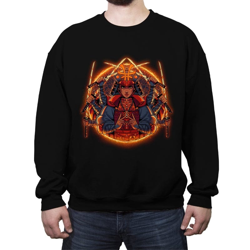 Samurai Strange - Crew Neck Sweatshirt Crew Neck Sweatshirt RIPT Apparel Small / Black