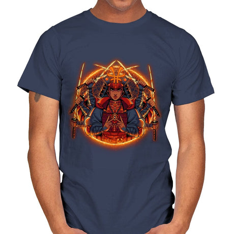 Samurai Strange - Mens T-Shirts RIPT Apparel Small / Navy