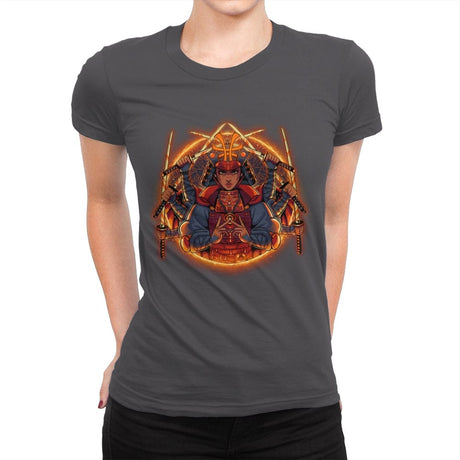 Samurai Strange - Womens Premium T-Shirts RIPT Apparel Small / Heavy Metal