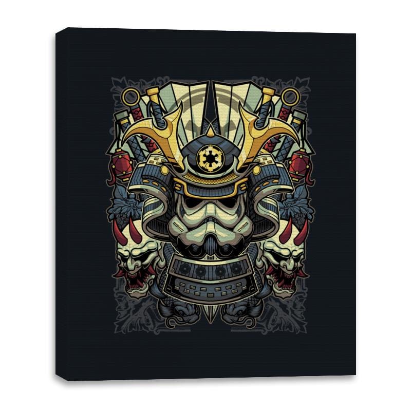 Samurai Trooper - Canvas Wraps Canvas Wraps RIPT Apparel 16x20 / Black