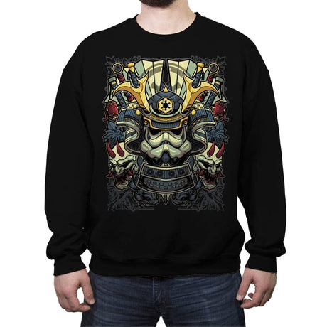 Samurai Trooper - Crew Neck Sweatshirt Crew Neck Sweatshirt RIPT Apparel Small / Black