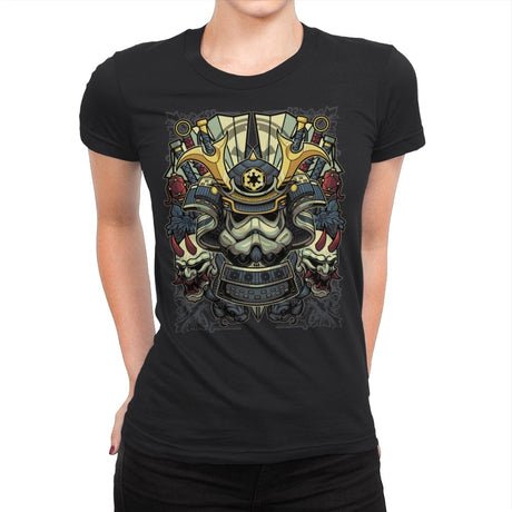 Samurai Trooper - Womens Premium T-Shirts RIPT Apparel Small / Black