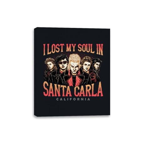 Santa Carla California - Canvas Wraps Canvas Wraps RIPT Apparel 8x10 / Black