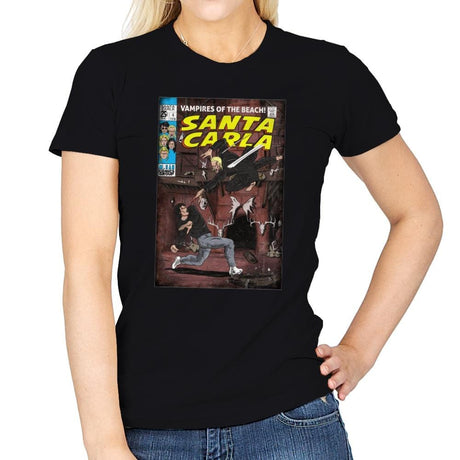 Santa Carla - Womens T-Shirts RIPT Apparel Small / Black