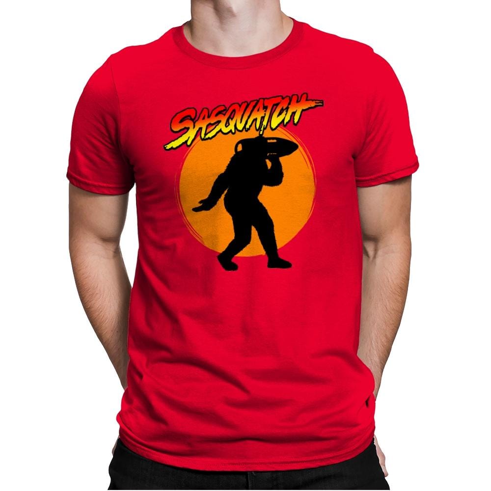 SasqWatch - Mens Premium T-Shirts RIPT Apparel Small / Red