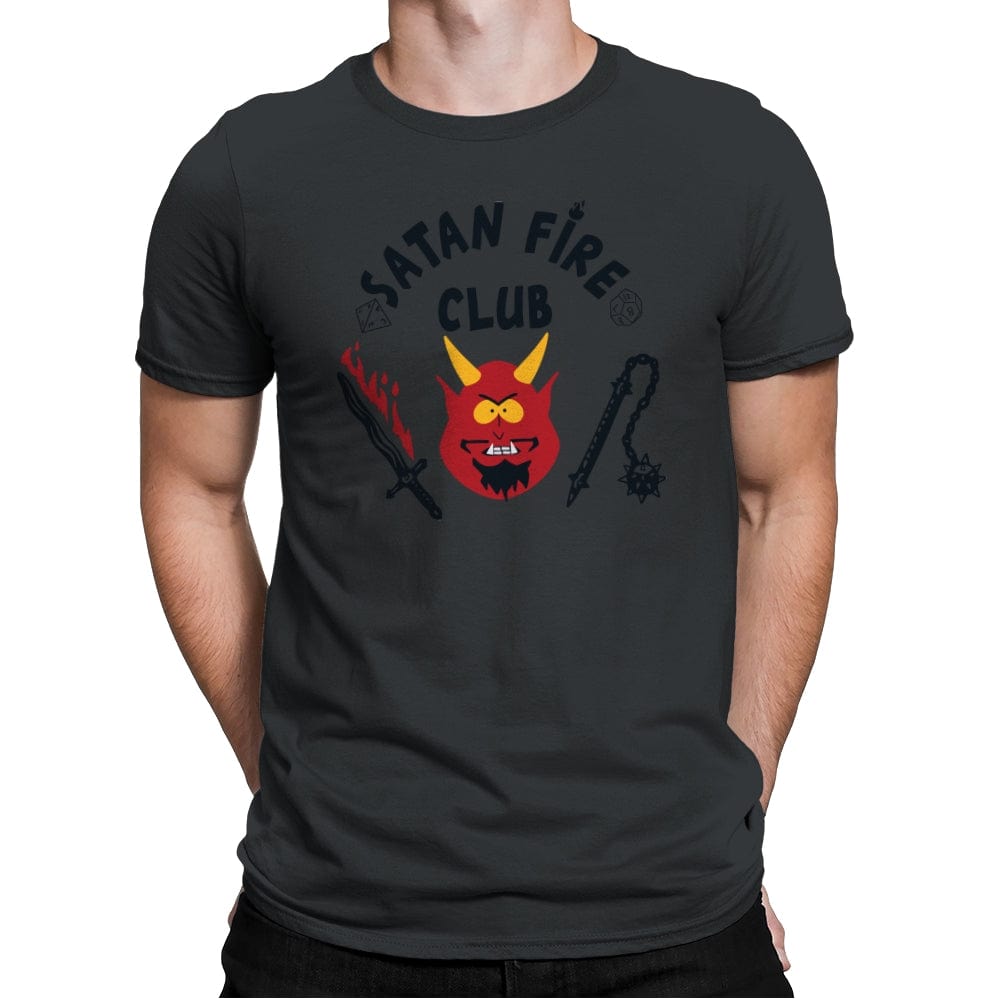 Satan Fire Club - Mens Premium T-Shirts RIPT Apparel Small / Heavy Metal