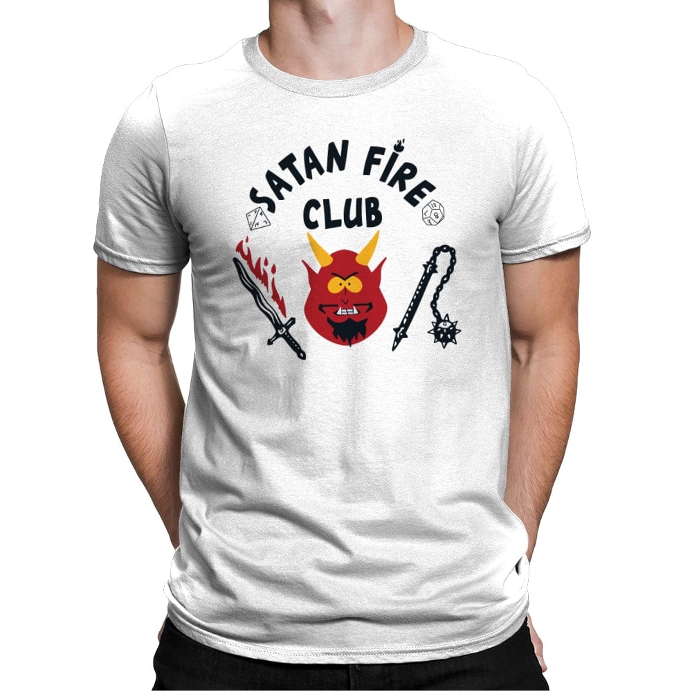 Satan Fire Club - Mens Premium T-Shirts RIPT Apparel Small / White