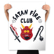 Satan Fire Club - Prints Posters RIPT Apparel 18x24 / White