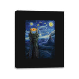 Sauron Van Gogh - Canvas Wraps Canvas Wraps RIPT Apparel 11x14 / Black