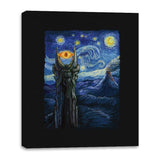 Sauron Van Gogh - Canvas Wraps Canvas Wraps RIPT Apparel 16x20 / Black