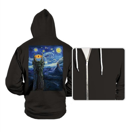 Sauron Van Gogh - Hoodies Hoodies RIPT Apparel Small / Black