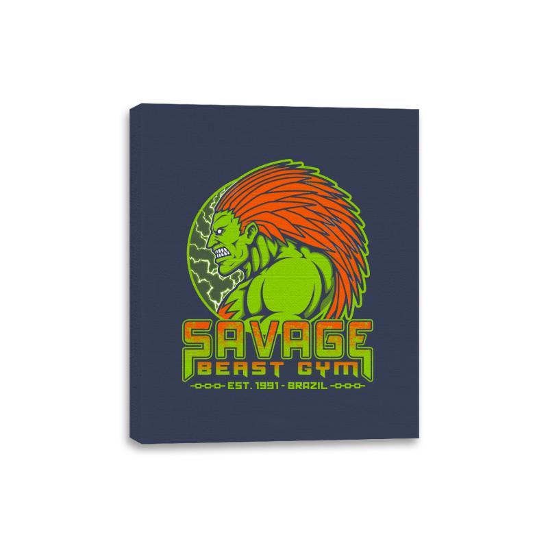 Savage Beast Gym - Canvas Wraps Canvas Wraps RIPT Apparel 8x10 / Navy