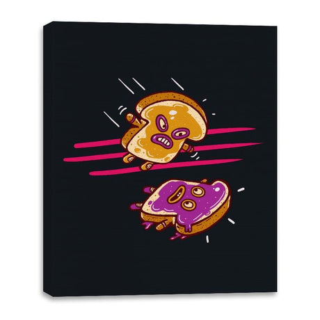 Savage PB vs Wild J - Canvas Wraps Canvas Wraps RIPT Apparel 16x20 / Black