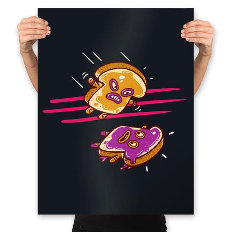 Savage PB vs Wild J - Prints Posters RIPT Apparel 18x24 / Black