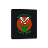 Save the Planet - Canvas Wraps Canvas Wraps RIPT Apparel 8x10 / Black