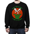 Save the Planet - Crew Neck Sweatshirt Crew Neck Sweatshirt RIPT Apparel Small / Black