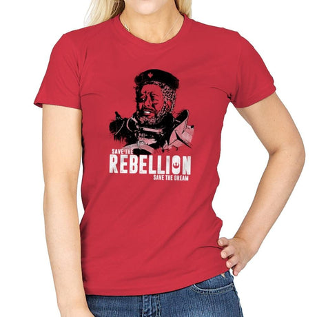 Save The Rebellion Exclusive - Womens T-Shirts RIPT Apparel Small / Red