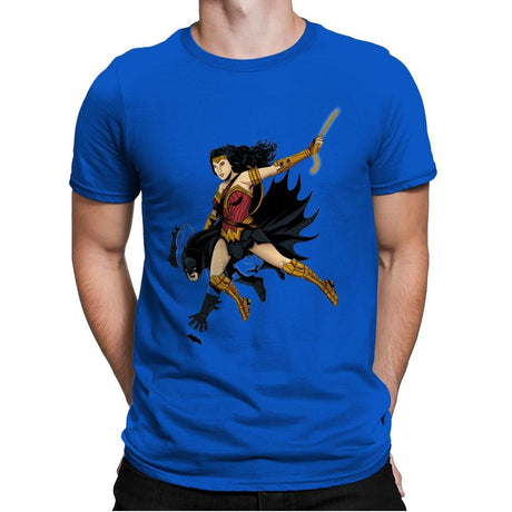 Saving the Batfleck Exclusive - Mens Premium T-Shirts RIPT Apparel Small / Royal