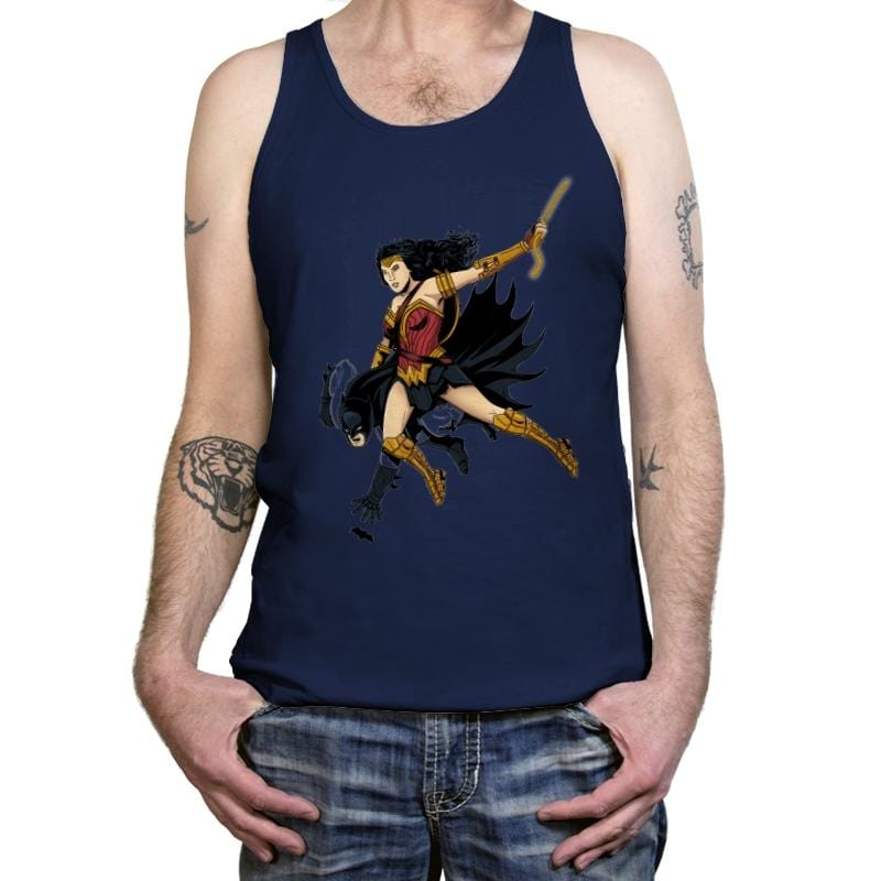 Saving the Batfleck Exclusive - Tanktop Tanktop RIPT Apparel X-Small / Navy