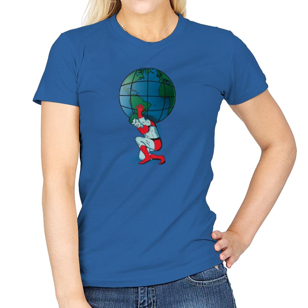 Saving the Planet - Womens T-Shirts RIPT Apparel Small / Royal