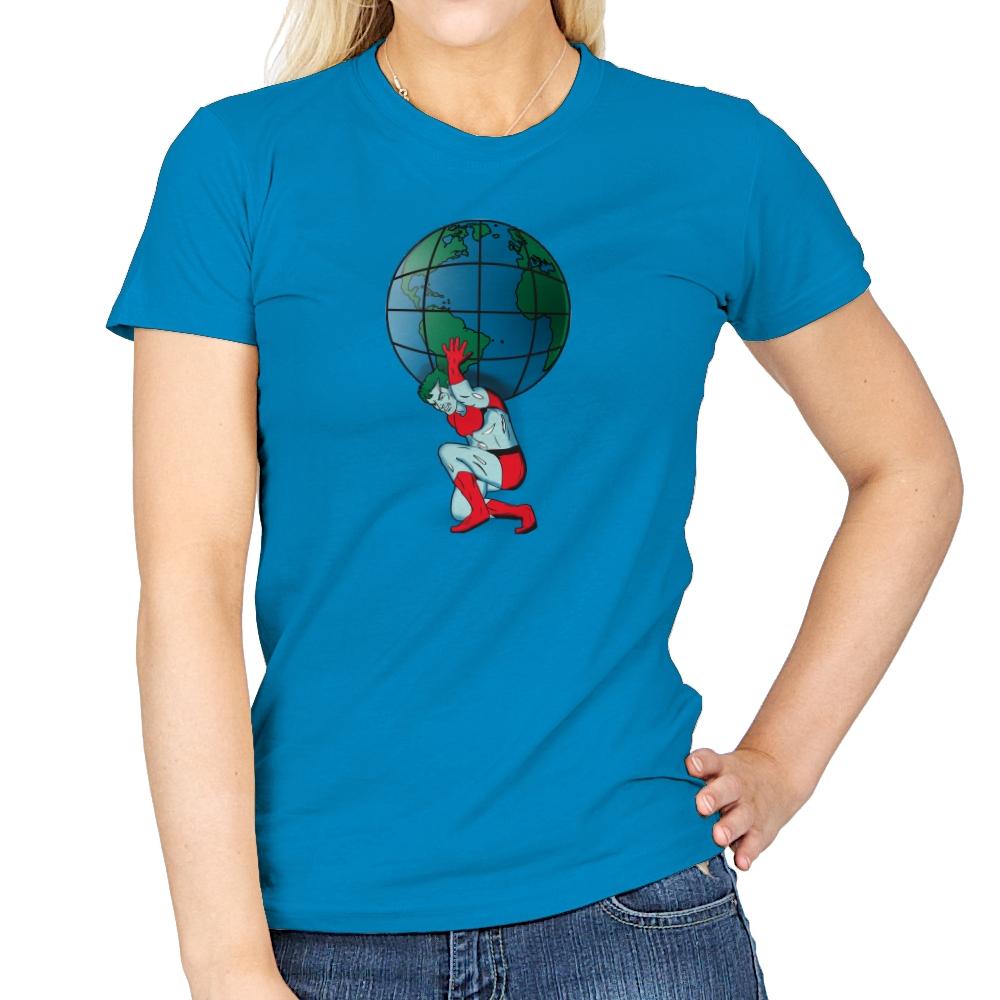 Saving the Planet - Womens T-Shirts RIPT Apparel Small / Sapphire