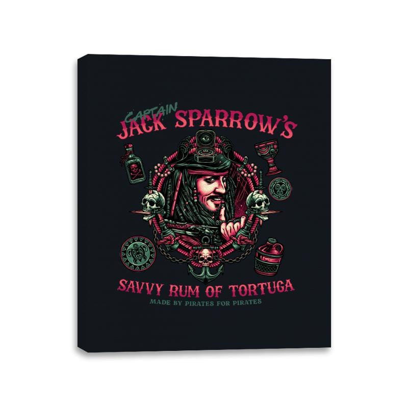 Savvy Rum - Canvas Wraps Canvas Wraps RIPT Apparel 11x14 / Black