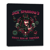 Savvy Rum - Canvas Wraps Canvas Wraps RIPT Apparel 16x20 / Black