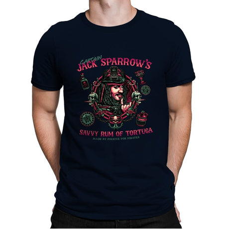 Savvy Rum - Mens Premium T-Shirts RIPT Apparel Small / Midnight Navy