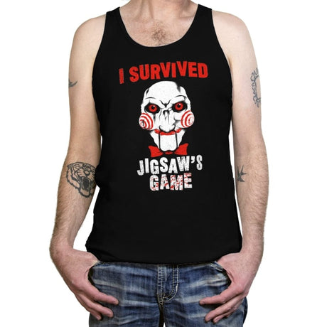 Saw Survivor - Tanktop Tanktop RIPT Apparel X-Small / Black