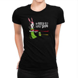 Say Hello to My Little Friend! Exclusive - Womens Premium T-Shirts RIPT Apparel Small / Indigo