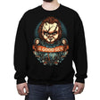 Say Hi to the Good Guy - Crew Neck Sweatshirt Crew Neck Sweatshirt RIPT Apparel Small / Black