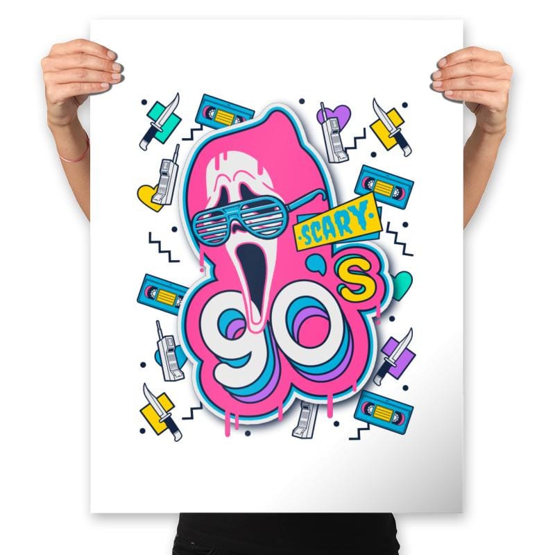 Scary 90s - Prints Posters RIPT Apparel 18x24 / White