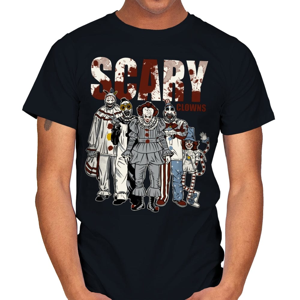 Scary Clowns - Mens T-Shirts RIPT Apparel Small / Black