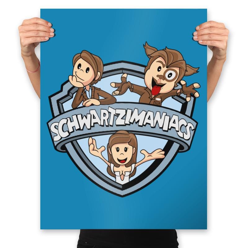 Schwartzimaniacs (Light Side) - Prints Posters RIPT Apparel 18x24 / Sapphire