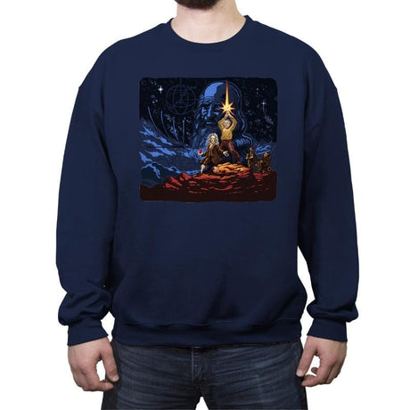 Science Wars - Crew Neck Sweatshirt Crew Neck Sweatshirt RIPT Apparel Small / Navy