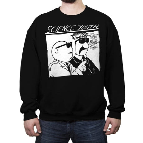 Science Youth - Crew Neck Sweatshirt Crew Neck Sweatshirt RIPT Apparel Small / Black