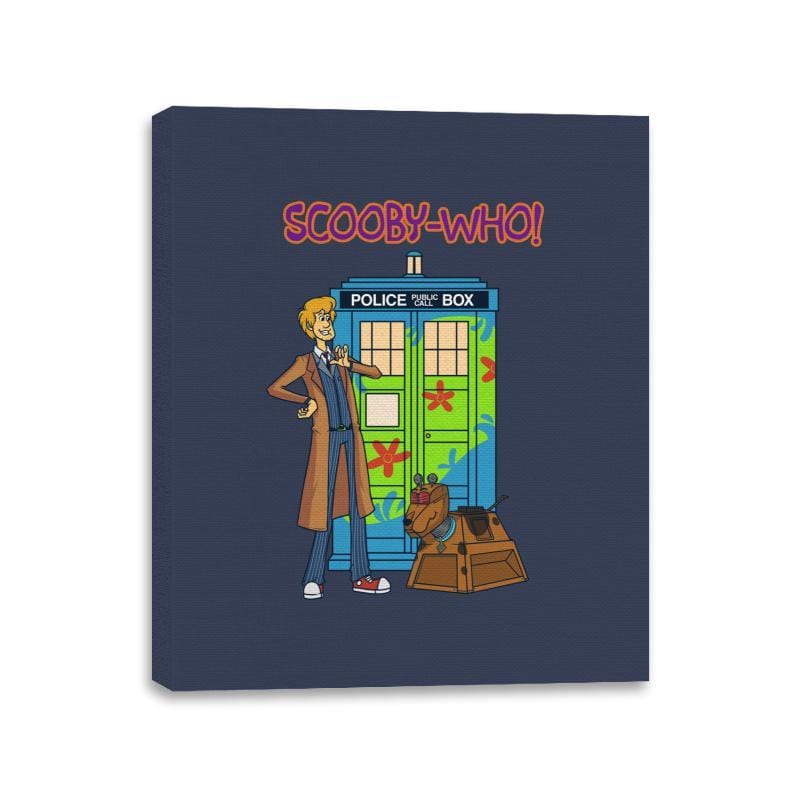 Scooby-Who - Canvas Wraps Canvas Wraps RIPT Apparel 11x14 / Navy